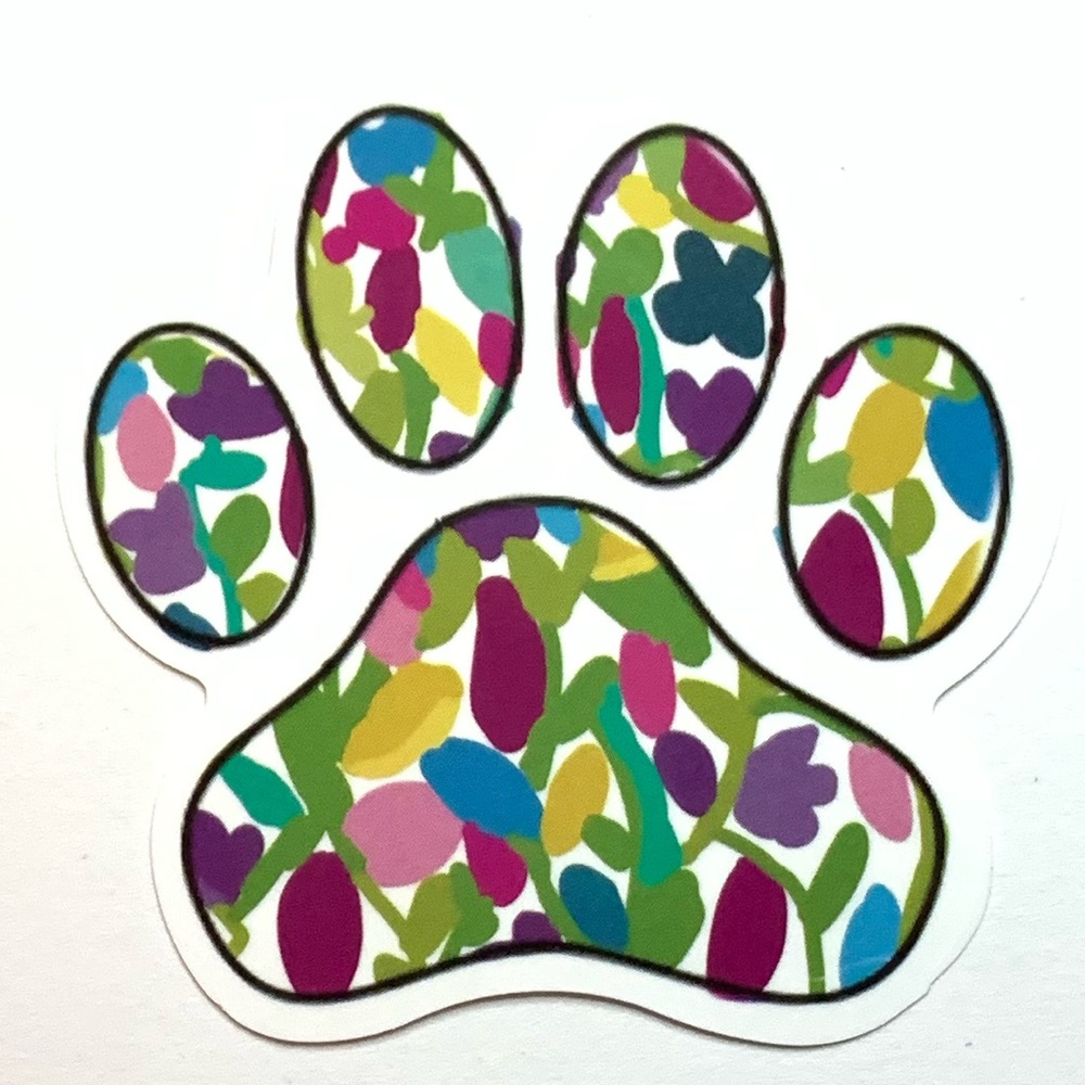 Paw Print Vinyl Sticker
